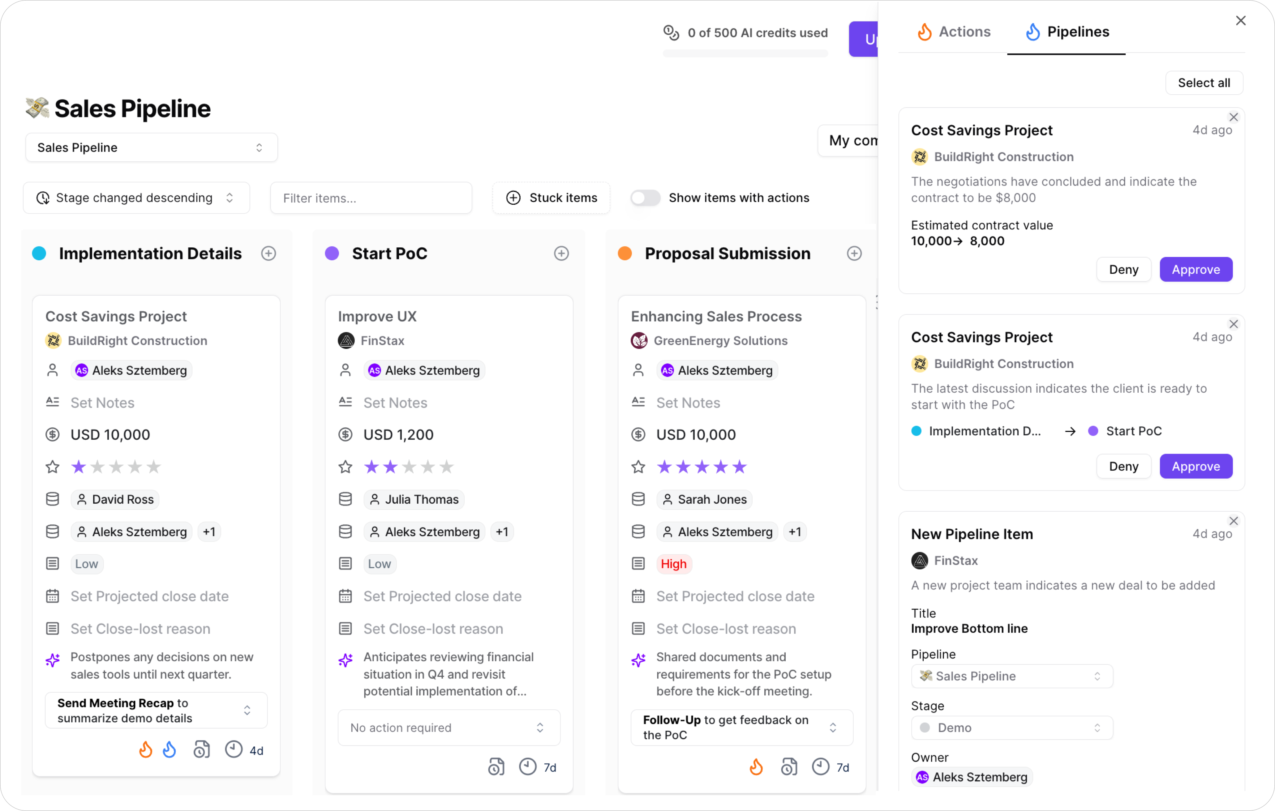 Briced Product View